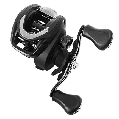 Abbildung von Daiwa, CC80 Casting Rolle, 7,5:1 Übersetzung, 4BB+1RB Lager, 6,8 kg maximaler Widerstand, Linke Hand, CC80HSL schwarz