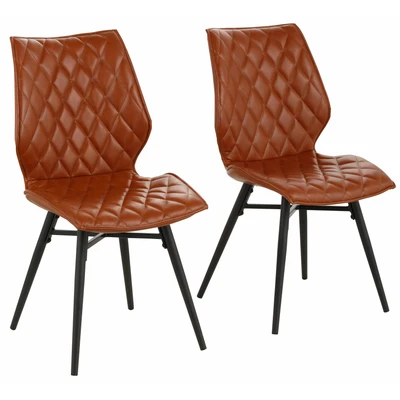 Abbildung von Home affaire Esszimmerstuhl &quot;Stockholm&quot;, (Set), 2 St., Kunstleder, Polsterstuhl, Küchenstuhl