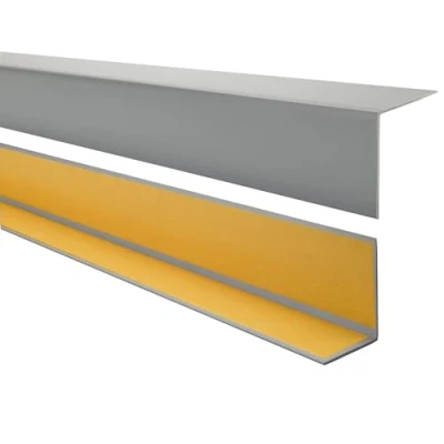 Abbildung von Quest PVC Winkelprofil Kunststoff Selbstklebend Kantenschutz Eckenschutz Eckleiste Winkelleiste, 50x20mm, 150cm, dunkelgrau