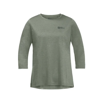 Abbildung von Jack Wolfskin Damen Crosstrail 3/4 W T Shirt, Mint Leaf, XS EU