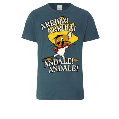 Abbildung von Logoshirt Looney Tunes Speedy Gonzales Arriba Tshirt print, Größe: Medium, Blue