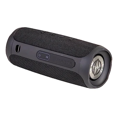 Abbildung von Manta Tragbarer Musikbox Bluetooth Lautsprecher USB 2x5W IPX4 Wasserdichter Boombox FM/USB/Micro SD Karte/AUX in Speaker Super Bass Schwarz SPK130GO BK