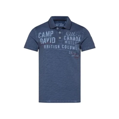 Abbildung von Camp David Kurzarm Poloshirt, Herren, Größe: XXL, Blau