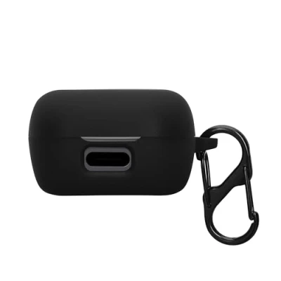 Abbildung von kwmobile Hülle kompatibel mit Sennheiser ACCENTUM True Wireless Kopfhörer Silikon Schutzhülle Etui Case Cover Schoner in Schwarz
