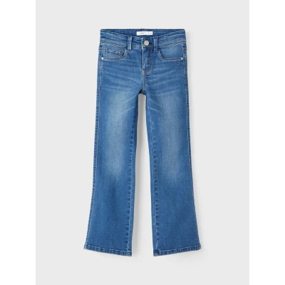 Abbildung von Name it Nkfpolly Jeans Bootcut für Kinder, Größe: 152, Blue denim