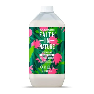 Abbildung von Faith In Nature Natural Dragon Fruit Conditioner, Revitalising, Vegan &amp; Cruelty Free, No SLS or Parabens, For All Hair Type, 5L Refill Pack