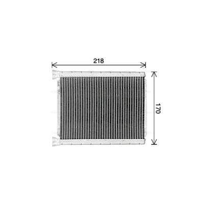 Abbildung von Wärmetauscher, Innenraumheizung AVA QUALITY COOLING TO6782