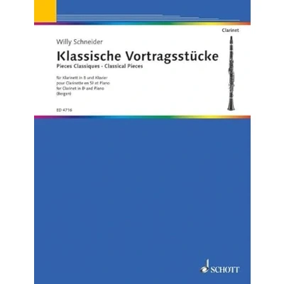 Abbildung von Klassische Vortragsstücke: Klarinette und Klavier.: clarinet and piano. (Edition Schott)