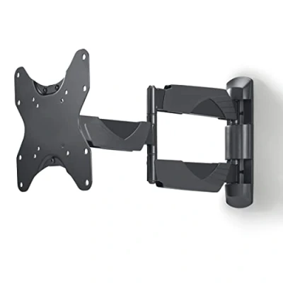Abbildung von Hama TV Wandhalterung schwenkbar, neigbar, ausziehbar (TV 19 48 Zoll, VESA 75x75 bis 200x200, 35kg, 3 Gelenke, mit Fischer Dübeln &amp; Montageanleitung) schwarz