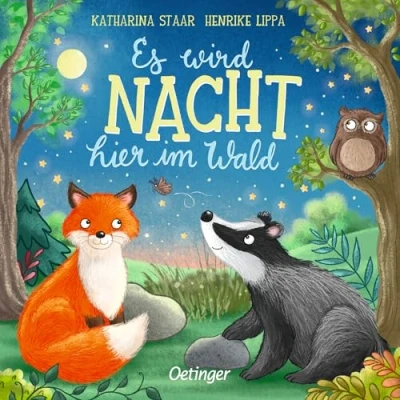 Abbildung von Es wird Nacht hier im Wald: Pappbilderbuch mit erstem Sachwissen über den Wald bei für Kinder ab 18 Monaten