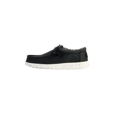 Abbildung von Hey Dude Wally Sportlicher Schnürer, Herren, Größe: 40, Noir blanc Schuhe