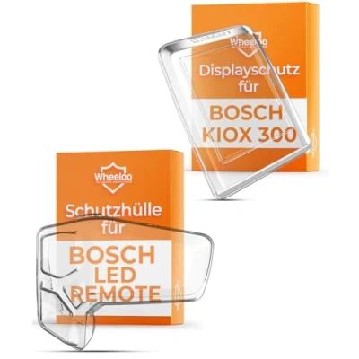Abbildung von WHEELOO 2er Set Transparente Schutzhüllen für Bosch LED Remote &amp; Kiox 300 I Ebike Display Schutzhülle E Bike Displayschutz Abdeckung wasserabweisend Zubehör Regenschutz Hülle Fahrrad