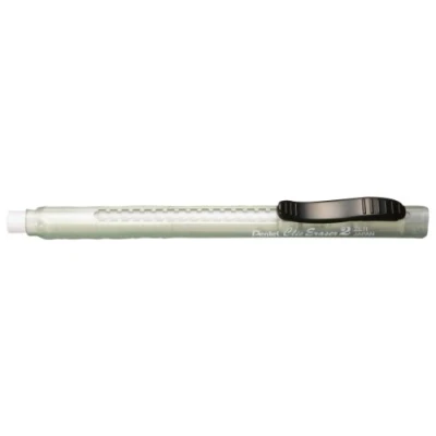Abbildung von Pentel ZE11T D &quot;ClicEraser 2&quot; Radierstift, nachfüllbar mit ZER 2, Gehäuse semi transparent grün, 12 Stück