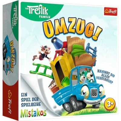 Abbildung von Trefl, Umzug!, Trefl Familie, Konstruktionsspiel, Turmbau, Familienspiel, Gesellschaftsspiel, Geschicklichkeitsspiel für Erwachsene und Kinder ab 3 Jahren