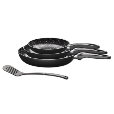 Abbildung von KING Pfannen Set, Aluminium, (Set, 4 tlg., je 1x Bratpfanne Ø 20 cm H. 3,5 cm, 24 28 5 cm), Induktion