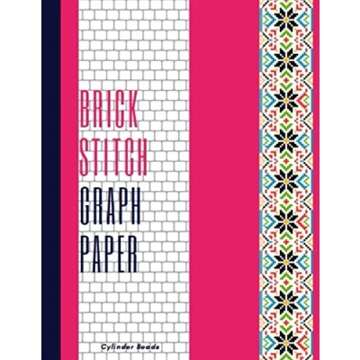 Abbildung von Brick stitch Graph Paper cylinder beads: Beading with beads Pattern to create your own beadwork designs ( purple cover )8.5&quot;x11&quot; (110 pages).
