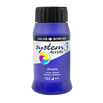 Abbildung von Daler Rowney System3 Acrylfarbe 500 ml Ultramarine Blue
