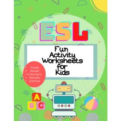 Abbildung von ESL Fun Activity Worksheets for Kids: Vocabulary Quiz Reading Comprehension Puzzles Grammar Young Learners Learning Activities (ESL Book)