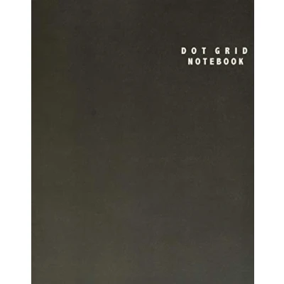 Abbildung von Dot Grid Notebook: Large (8.5 x 11 inches) 106 Dotted Pages Black Notebook/Journal