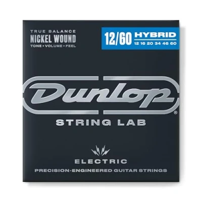 Abbildung von Dunlop Electric Nickel DEN1260 Saitensatz für E Gitarre, Drop Bb.012 .060 Zoll