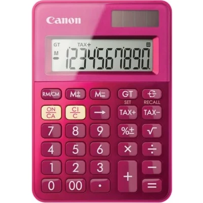 Abbildung von Canon Tischrechner LS 100K 10 stellig Solar/Batteriebetrieb pink