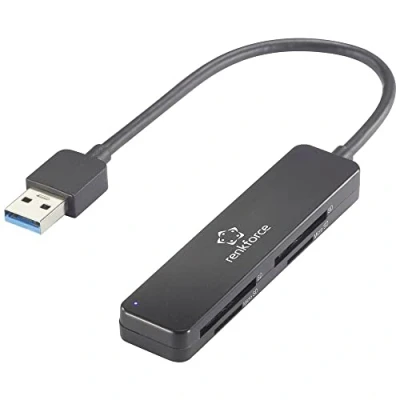 Abbildung von Renkforce RF PCR 220 Externer Speicherkartenleser USB 3.2 Gen 1 (USB 3.0) Schwarz