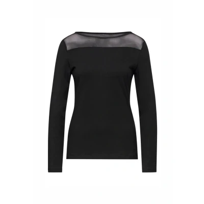 Abbildung von Street One Studio Langarmshirt, Damen, Größe: 34, Schwarz