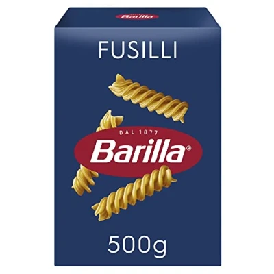 Abbildung von Barilla Pasta Nudeln Klassische Fusilli n.98 aus hochwertigem Hartweizen immer al dente, Chili, Spaghetti, Fusilli, Penne, Italienisch, 500 g