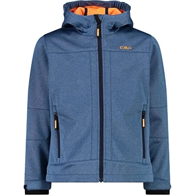 Abbildung von CMP Melange Softshelljacke für Kinder mit fester Kapuze, Blaustein Mel., 164