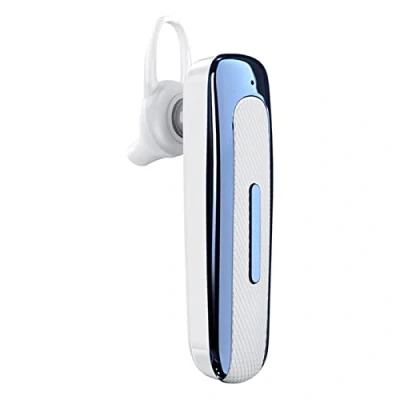 Abbildung von Bluetooth Headset, E1 EIN Ohr Kopfhörer Freisprecheinrichtung Drahtlose Stereo Ohrhörer Sport Ohrhörer, für Sicherheit Fahren, Laufen, und Geschäft (Weiß + Blau)