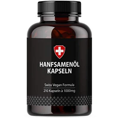 Abbildung von Hanföl in Softgel Kapseln