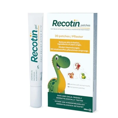 Abbildung von Novokill RECOTIN Insektenstichheiler Set Stichheiler 30x Mückenpflaster und Afterbite Gel