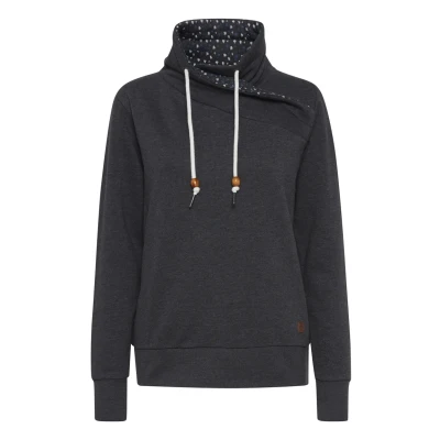 Abbildung von Oxmo Udine Sweatshirt, Damen, Größe: Large, Dark grey melange