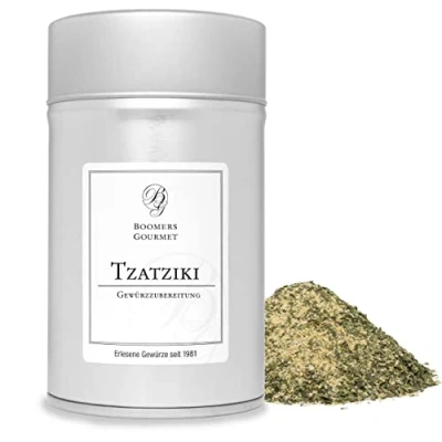 Abbildung von Boomers Gourmet Tzatziki Gewürzzubereitung Gewürzdose 11,5 cm 80 g