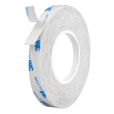 Abbildung von Dpm tapes Doppelseitiges Klebeband 3M 1600T für den Innen und Außenbereich, wasserdicht, schwere Gegenstände, PE Schaum, Befestigung von Gegenständen, Bildern (9 mm x 3 m)