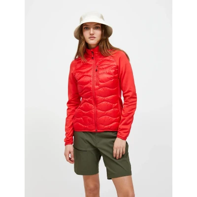 Abbildung von Peak Performance W Helium Down Hybrid Jacket Damen Ski jacke BRILLIANT RED XL