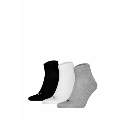 Abbildung von Puma 3P Quarter Socks Grau/Schwarz Gr 47/49