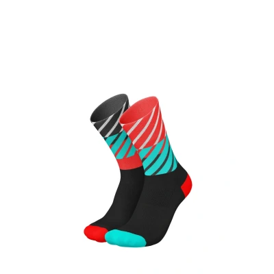 Abbildung von Incylence Running Socken Diagonals Sportsocken, Größe: 35 38, Black inferno
