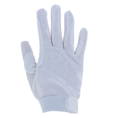 Abbildung von Covalliero Reithandschuhe Baumwolle Jersey Weiß L