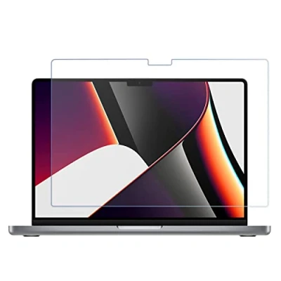 Abbildung von ProCase 9H Glas für MacBook Pro 16&quot; M2 2023 / M1 Max 2021, Displayschutz Folie Schutzglas Bildschirm Schutzfolie Screen Protector, Tempered Glass Display Schutz Mac 16 A2780 A2485