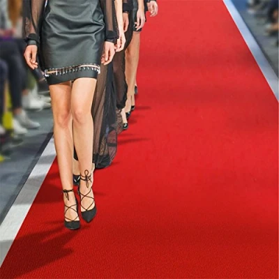 Abbildung von Floordirekt Roter Teppich 100 x 600 cm VIP Läufer Event Premierenteppich Empfangsteppich Messeteppich Hochzeitsteppich Wunschmaß