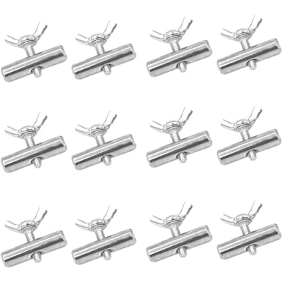 Abbildung von Angaekkot Markisen Schienenstopper,Stopper für Kederschiene,8mm Haken Kederschiene,Edelstahl Vorzelt Stopper Kederstopper,Kederschiene Wohnwagen Wohnmobil Camping (12 Stück)