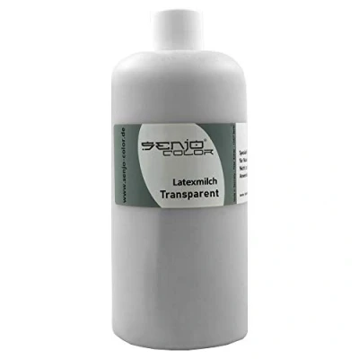 Abbildung von Senjo Color Latexmilch farblos transparent 500ml für Masken, Narben, Wunden, Halloween, Gummi Flüssiglatex