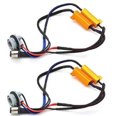Abbildung von KATUR 2 x 50 W 8 Ohm 1157 BAY15D 7528 1196 1034 1016 LED Lastwiderstände Ersatz schnelles Hyper Blitzlicht für Blinker Blinklicht oder Kennzeichenbeleuchtungsfehler