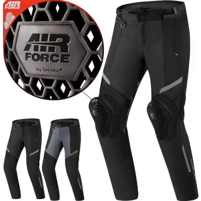 Abbildung von SHIMA Unisex Rush 2.0 Motorradkombi, Herren Hose/Belüftet/Schwarz, L EU