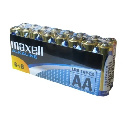 Abbildung von Maxell LR6 AA Mignon Alkaline Batterien (16 er Vorratspack)