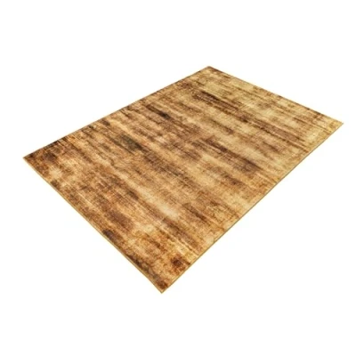Abbildung von Riess Ambiente Moderner Teppich Soft Touch 230x160cm senfgelb Gold Kurzflor Indoor