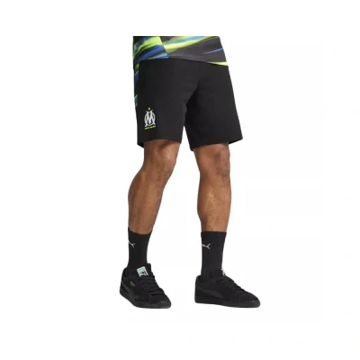 Abbildung von Puma Olympique de Marseille Faster Shorts Herren Black/Heat Fire Größe: XXL