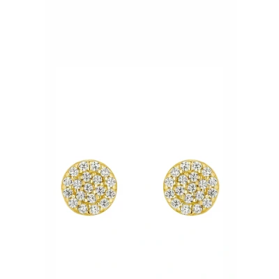 Abbildung von Amor Ohrstecker Damen Ohrschmuck, mit Zirkonia synth., 0,6 cm, Gold, Kommt in Schmuck Geschenk Box, 2013892