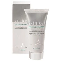 Abbildung von skinicer SEDATIVE SHAMPOO mit Mikroalgen Aktivschutz und für irritierte juckende Kopfhaut 100ml